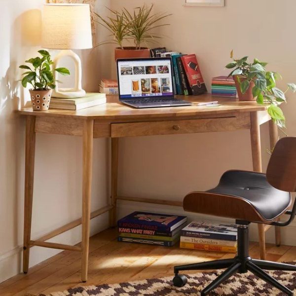 Modern Rustic Corner Study Desk