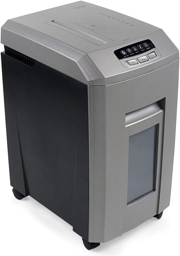 15-Sheet Professional Grade High Security Micro-Cut Paper/CD and Credit Card Shredder, Heavy Duty 60 Minutes Continuous Running Time, Large Size 8.5-Gallon pullout Basket, Easy Mobility