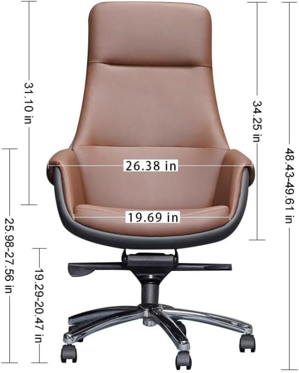 FANCUF Office Chair High Back Office Desk Chair Executive Swivel Office Chair with Swivel Base Computer Chair Gaming Chair - Image 7