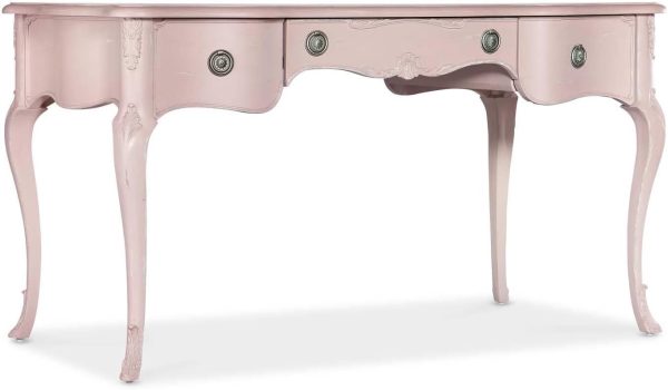 Hooker Furniture Susan G. Komen Perseverance Wood Writing Desk in Pink