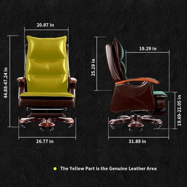 Administrative Office Chair with Footstool Can Be Laid with Large Backrest(E) - Image 4