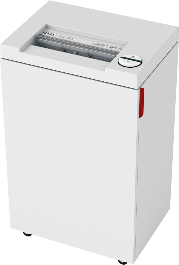 IDEAL 2445 Cross-Cut Deskside Paper Shredder for Office, Continuous Operation, 11-13 Sheet, 9 Gal. Bin, 1/2 HP Motor, P-4 Security Level