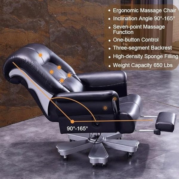 Administrative Office Chair with Footstool Can Be Laid with Large Backrest(E) - Image 3