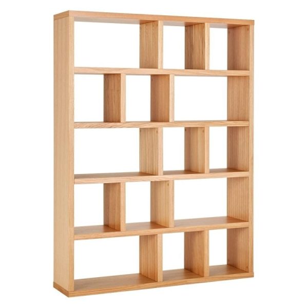 Teak Wide Bookcase - Image 4