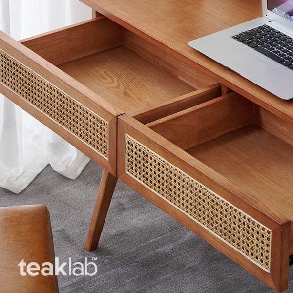 Traditional rattan study desk for Home - Image 6